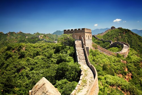 Foto-Schmutzfangmatte - Chinesische Mauer (von trashthelens)