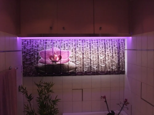 Foto-Lamellenvorhang für das Badezimmer