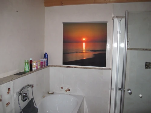Foto-Rollo mit Sonnenuntergang für Badezimmer