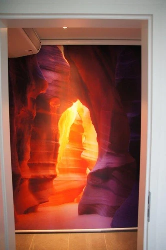 Foto-Kassettenrollo mit Motiv Antelope Canyon als Abdeckung