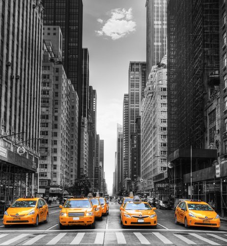 Foto-Schmutzfangmatte - New York Taxi (von Prod. Numérik)